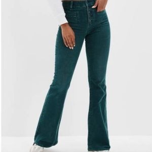 American Eagle Super Stretch Dark Green Pants Size 16